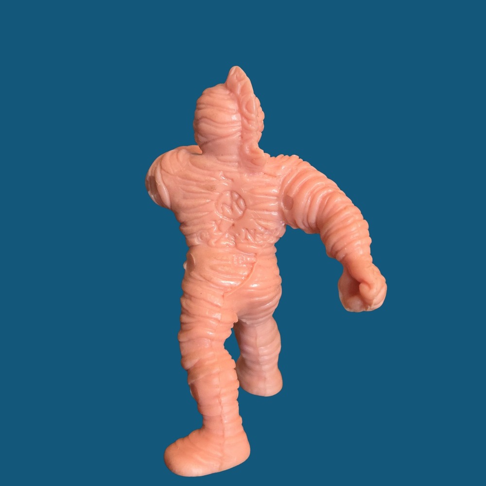Vintage Kinnikuman Kinkeshi MUSCLE Salmon Pink Rubber Figure Zebra B 219 - Picture 8 of 9